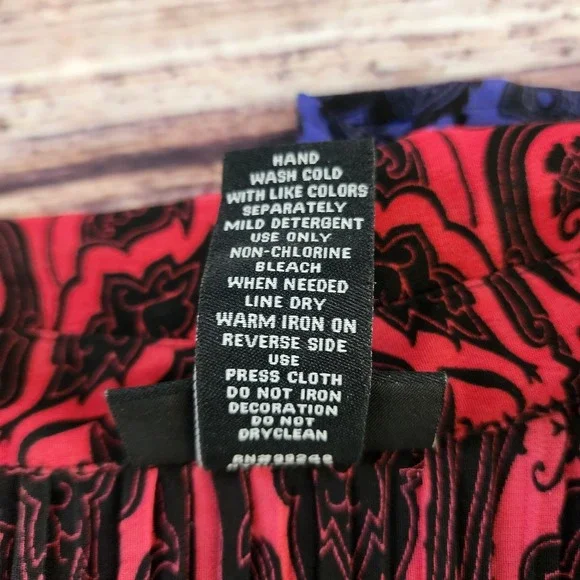 Liz Me 1X Plus Sz Top Ombre Sequins Dress Purple Black Paisley Whimsigoth Witch - Picture 8 of 8